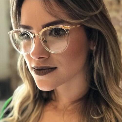 2021 Fashion Classic Metal Women Luxury Round Glasses Frame Brand Design Men Ransparent Vintage Round Glasses Frame New