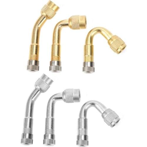 Araba kar zinciri accesorios automovil Brass Tire Valve Extender 90° 135° 45° Valve Stem Extension Adapter for Car