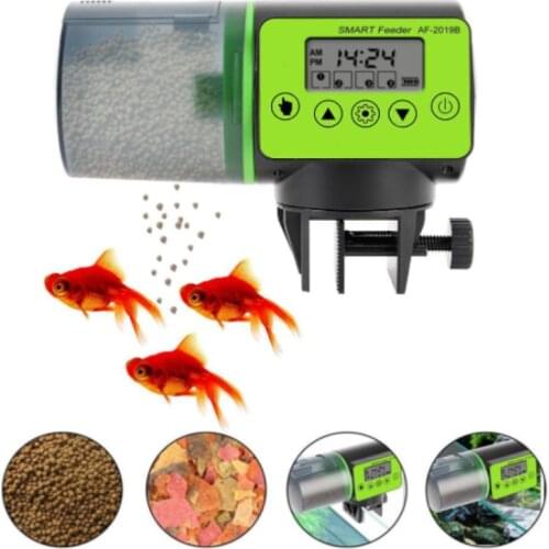 Automatic Fish Feeder Electric Auto Fish Feeder Aquarium Food Dispenser NW