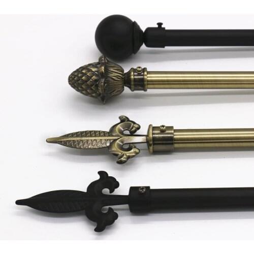 Belgium Tapestries Hanging Rod Telescopic Pole Curtain Pine cone Roman Rod Not Fade Tapestry Pole Including Nails Home Decor