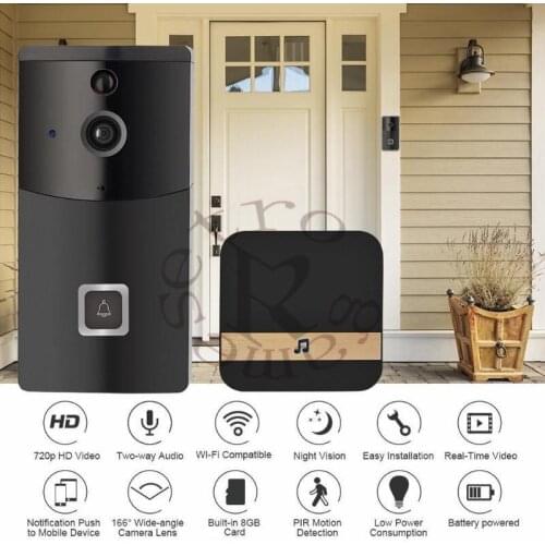 B10 Wireless Video Doorbell For Home Mobile Phone APP Remote Control Video Intercom Wi-fi Smart Doorbell