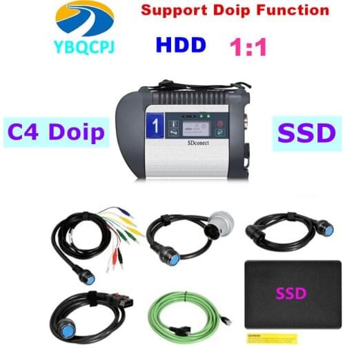 V2020.12 MB SD C4 PLUS Star Diagnosis Support DOIP 2020.12 for Cars and Trucks with Free DTS Monaco & Vediamo