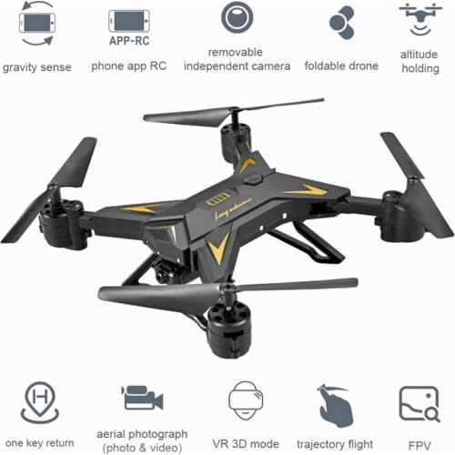 Foldable HD 1080P WIFI FPV Selfie Drones Remote Helicopter KY601S RC Quadcopter Camera Drone 4 Channel Wide Angle Long Lasting