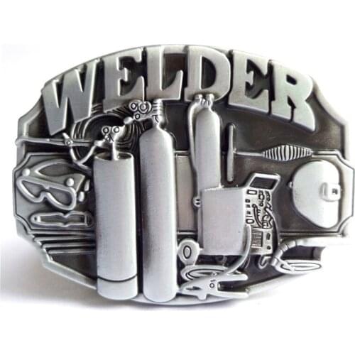 Tool Welder Belt Buckle Brand Western Belt Buckle With Pewter Finish For Mens Jeans Suitable For 4cm Width Belt Drop shipping