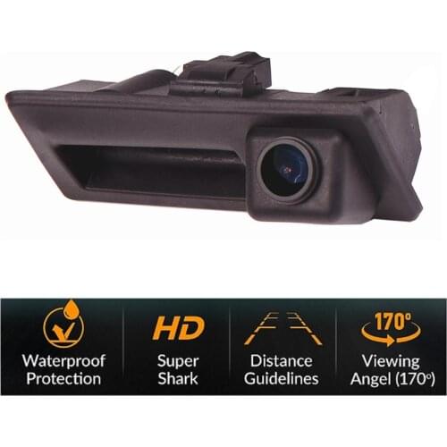HD 1280x720p 18mm Car Reverse Rear View Backup Camera for VW Teramont C-TREK Atlas T6 Touran Tiguan L Caddy MK3 2K Audi A3 8V A4