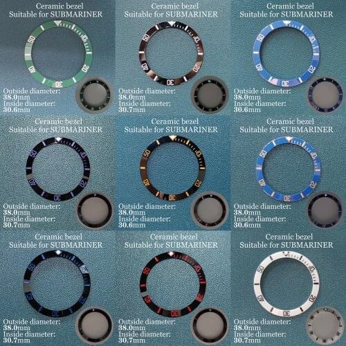 38mm 2021 New Style Advanced Engraved Ceramic Bezel Suitable For 40mm Case Accessories