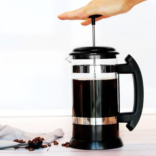 French Press Coffee/tea Brewer Coffee Pot Coffee Maker Kettle Glass Thermos Stainless Steel for Coffee Drinkware Capacity