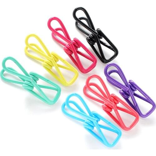 Multipurpose Mini Color Clip High-Quality Windproof Hanger Clothes Socks Bed Sheets Clothespins Laundry Storage Supplies MC996