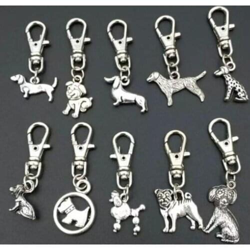 Fashion Tone Mixed Animal Dachshund & Pet Dog Greyhound Dog Charm Pendants For Steam punk Gothic Jewelry Fitting Making