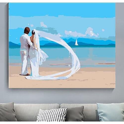 Oil painting by Numbers Schilderen Op Nummer Home Decor Decorative Frames Acrylic Paints Canvas For drawing Diy Gift Wall Art