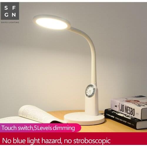 Desk lamp for Study Bedroom Bedside lamps Office led table lamp Eye-protected Led Light 5-Levels Brightness