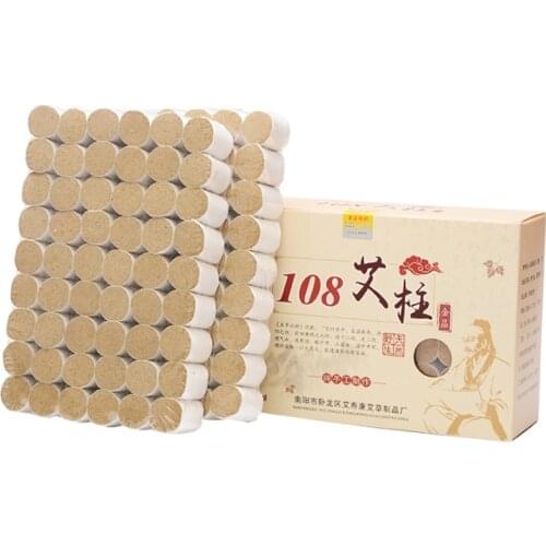 New 108pcs/pack topgrade acupncture moxibustion massage moxa stick moxibustion treament use