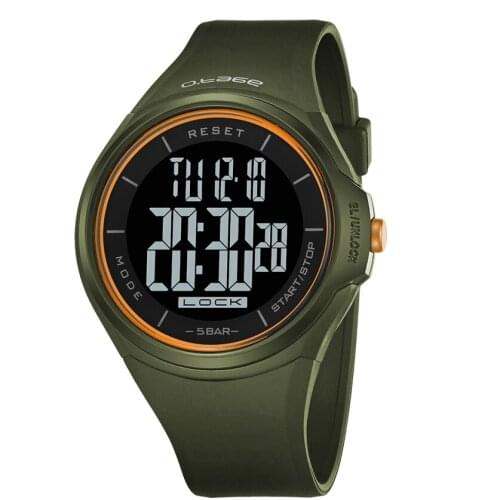 2021 NEW Arrival LCD Big Number Digital Watch Touch Screen Sports Wrist Watch For Men