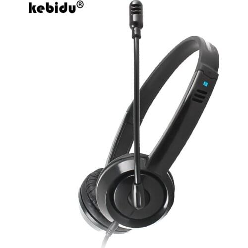 Adjustable Stereo Gaming Headphone Wired Stereo Headset Noise Cancelling Earphone for Computer Laptop Desktop 3.5mm Microphone