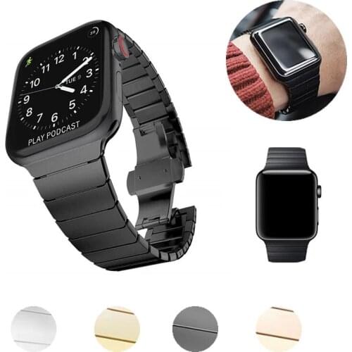 Band For Apple Watch Series 6 5 4 40MM 44MM Sport Bracelet Stainless Steel Strap For Iwatch 3 2 1 38MM 42MM Accessories