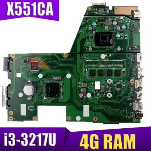 REV.2.2 For ASUS X551CA i3-3217U Notebook Mainboard SLJ8E SR0N9 DDR3 Laptop motherboard