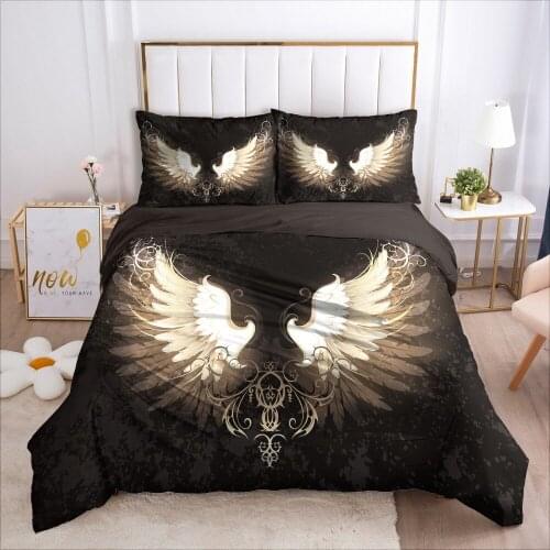 Luxury Bedding Set 3pcs with Zipper 3D Duvet Cover Set Bed Linen Comforter/Quilt Coves King Queen Single Twin Size Bedclothes