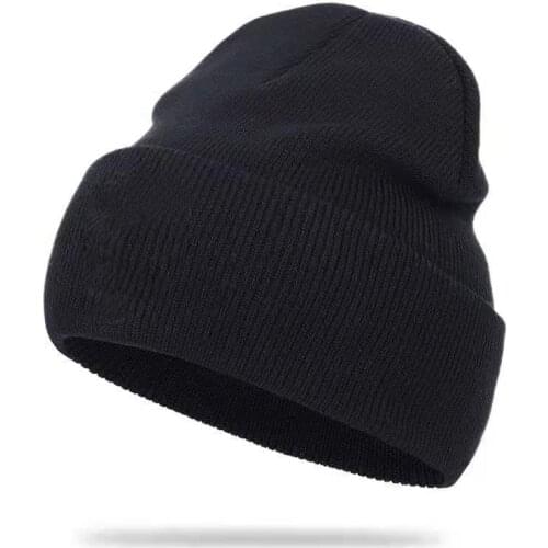 New Warm Knitted Hat Fashion Candy Color Hip-Hop Skullcap Skullies Beanies Cap Gorro Bonnet Winter Ski Beanie Hats For Men Women