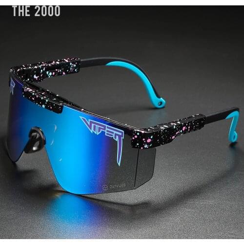 The 2000 From Pit Viper Shield Sunglasses Men Women One Piece UVA/UVB Sun Glasses Protection Strap With Adjustable Bead