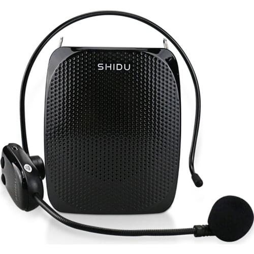 SHIDU 10W Voice Amplifier UHF Wireless Microphone Ultra Portable Mini Audio Speaker For Teachers Tourrist Yoga Instructors S615