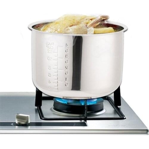 304 Stainless Steel Rice Cooker Liner High Pressure Cooker Liner Creative Double Bottom Non Stick Inner Pot Kitchen Utensils