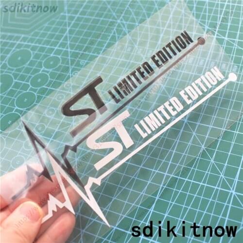 1pc 2021 New Heart BEATS Car Decal Sticker Styling Windows Door Decoration For Ford focus fiesta MK ST Line accessories