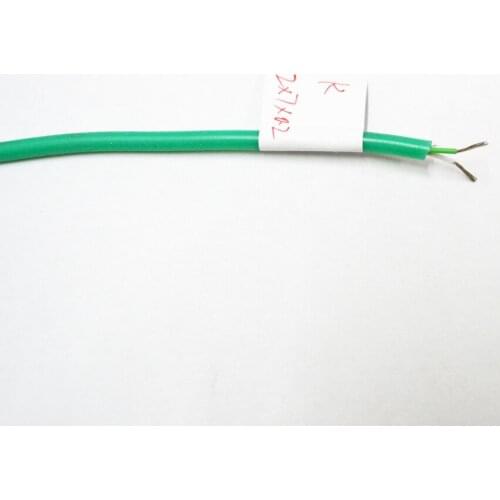 5M 2*7*0.2 Thermocouple K Type Silicone Compensation Conductor Multistrand Two Core Temperature Line Temperature Sensor K type