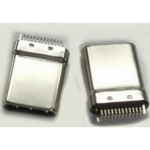 50PCS/Lot Type-C 24P/24Pin Splint-type USB Male Jack/Plug Connector For Charging