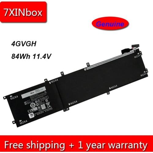 7XINbox 84Wh 11.4V Genuine 4GVGH 1P6KD 5XJ28 6GTPY Laptop Battery For Dell XPS 15 9550 Precision 5510 5520 M5510 M5520 Series