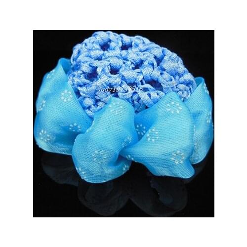 8PCS Bun Cover Snood Hair Net Ballet Dance Skating Crochet 9 Colors For Choose Hair Accessory Free Shipping