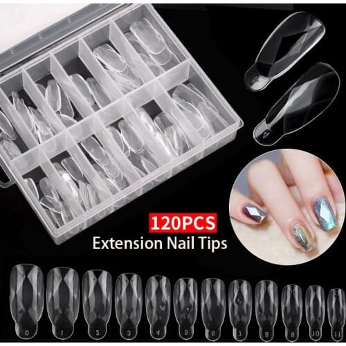 Quick Building Nail Mold Tips Nail Dual Forms Finger Extension Nail Art UV Extend Gel Nail Extension Tool