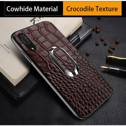 Luxury Phone case For Huawei P10 P20 Lite Mate 9 10 Pro Case Crocodile Texture bracket For Honor 9 V9 V10 Nova 2s Plus case