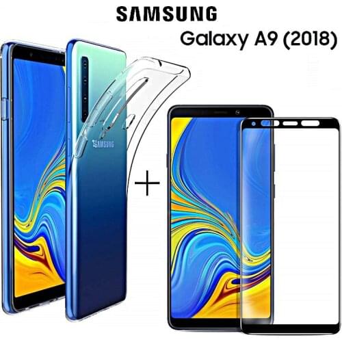 COVER for Samsung Galaxy A9 2018 + film tempered glass curved 5D