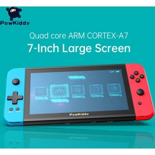 POWKIDDY X2 7 inch IPS Screen Video Handheld Game Console For PS1 GB FC 2500 3D Retro Games Support TV Out MP3 MP4 Player Gifts