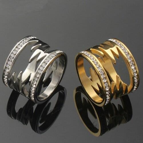 Stainless Steel Ring Jewelry Gold Color Wholesale For Women Fashion Gift Newest Joyas De Acero Inoxidable Para Mujer RBJKEHBE