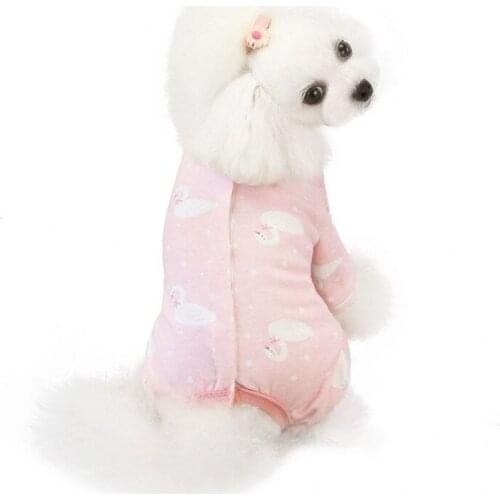 Pet Autumn And Winter Cold-proof Costumes Warm Belly Four-legged Dogs Jumpsuits Strawberry Rainbow Teddy Poodle Cute Clothes