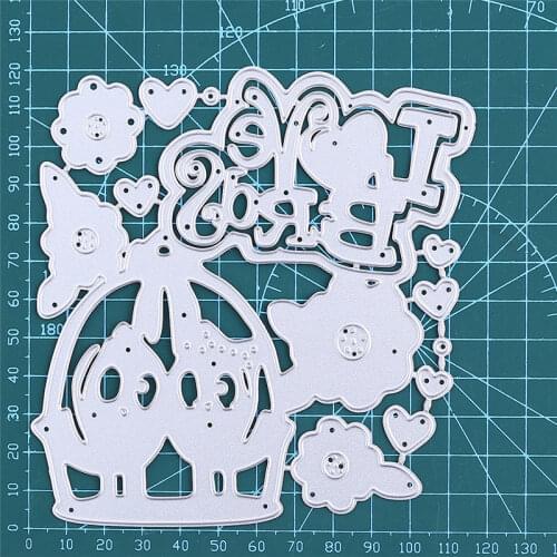 YaMinSanNiO Love Birds Metal Cutting Dies Die Cut Paper Card Making Craft Dies Scrapbooking Mould Blade Punch Stencils Dies Cut
