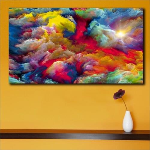 Fashion Painting, Abstract Art, Canvas Wall art, Happy home On canvas, Original Art, Landscape Art, Abstract Painting Printed