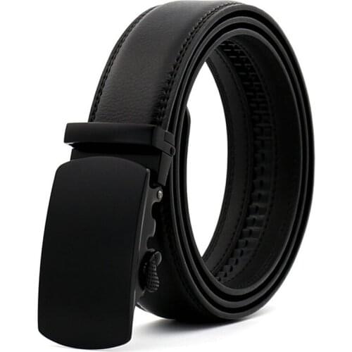 Fashion Genuine Leather Belt for Men 2019 Designer Cowboy Long Mens Belts with Black Luxury Automatic Buckle Wide Brown Belt