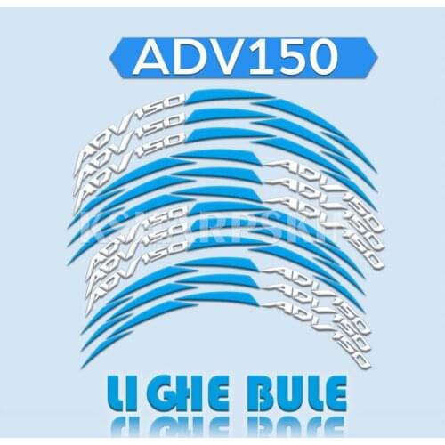 Motorcycle Front Rear Wheel Rim Logo Decal Stickers Accessories Rim Decoration Decal For Honda ADV150 Tire Stickers adv 150