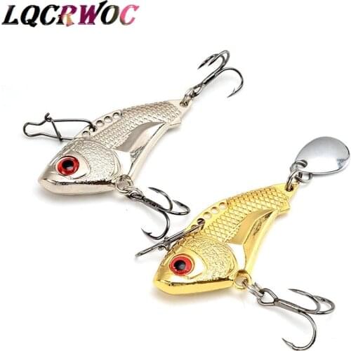 2019 NEW Metal VIB lures 45mm 15g fishing spoon lure spinnerbait jigging tackle jerkbait vibration trout china winter hard ice