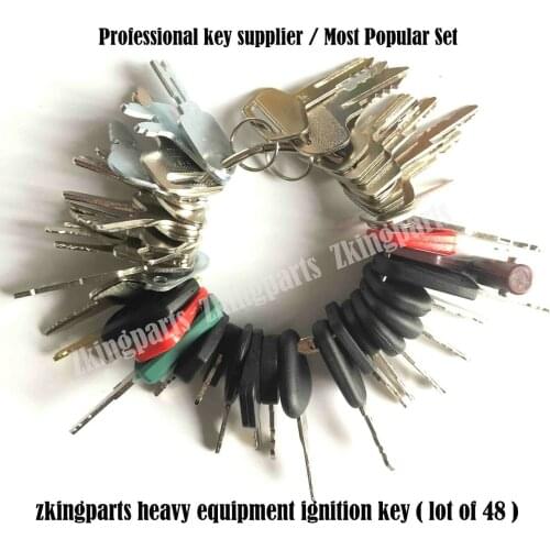 New !! 48 Keys Heavy Equipment Construction Ignition Key Set Starter Key Set