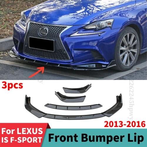 Front Bumper Lip Chin Body Kit Diffuser Spoiler Protector Guard Decoration Trim For Lexus IS F-SPORT 2013 2014 2015 2016