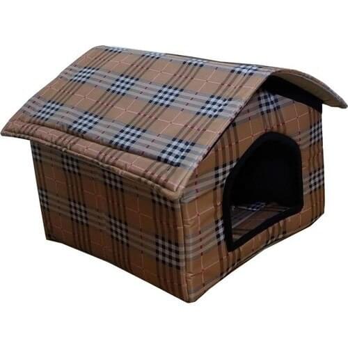 Ankaflex Pet Cat Dog House Bed Cushion Indoor Hut Slot