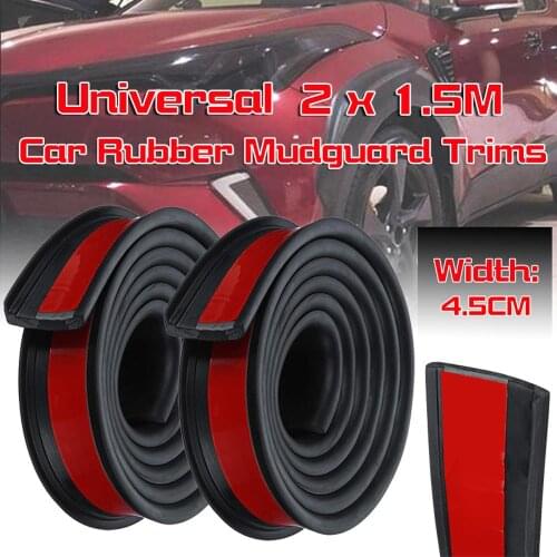 3.8/4.5C/5.5CM Rubber Car Wheel Arch Protection Moldings Anti-collision Mudguard Car Wheel Protection Wheel Strip Car decoration