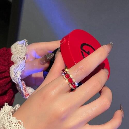 SALMOPH Rings With Crystals