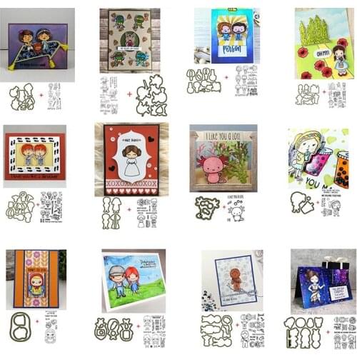 Cute Children 2020Metal Cutting Dies&Cordinating Stamps For Scrapbooking Craft Die Cut Card Making Embossing Stencil Photo Album