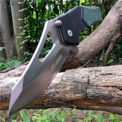 Folding Pocket Knife 8CR13 G10 Combat Tactical Knives EDC Multi Tools Good for Hunting Camping Survival Outdoor Everyday Carry