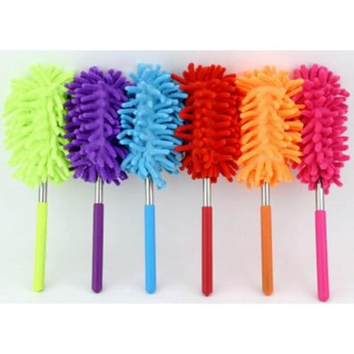 Telescopic Microfibre Duster Extendable Dust Remover Cleanning Brush For Air-conditioner Furniture Shutter Home Car Cleaner Tool