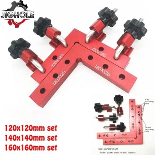 90 Degrees L-Shaped Auxiliary Fixture Splicing Board Positioning Panel Fixed Clip Carpenters Square Ruler Woodworking Tool